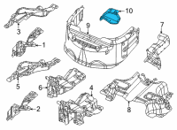 OEM Jeep Grand Cherokee L Shield-Heat Diagram - 68487220AB