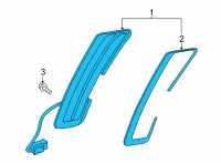 OEM 2019 Lexus RC F Lamp Assembly, FR Marker Diagram - 81710-24040