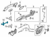 OEM 2022 Honda Civic CHECKER, RR- DOOR Diagram - 72840-T20-A01