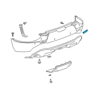 OEM 2020 Chevrolet Blazer Reflector Diagram - 84500523