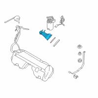 OEM BMW Z4 Fuel Filter Pressure Regulator Repair Kit Diagram - 16-11-7-168-284