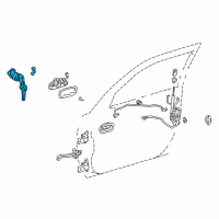 OEM 1999 Toyota Corolla Cylinder & Keys Diagram - 69051-12530