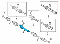 OEM Kia Carnival BEARING BRACKET & SH Diagram - 49560R0300