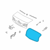 OEM 2006 Kia Optima Weather Strip-Trunk Diagram - 873212G000