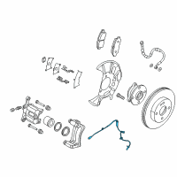 OEM 2020 Toyota Yaris Front Speed Sensor Diagram - 89542-WB001