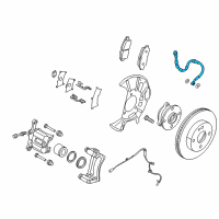 OEM 2020 Toyota Yaris Brake Hose Diagram - 47340-WB001