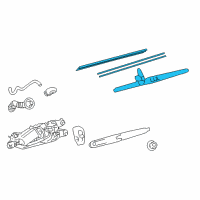 OEM 2019 Toyota 4Runner Rear Blade Diagram - 85242-35050