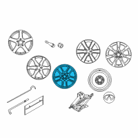 OEM 2006 Infiniti G35 Alloy Rim -Spoke -Scuffed Diagram - 40300-AC725