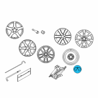 OEM 2003 Infiniti G35 Ornament - Disc Wheel Diagram - 40342-16C10