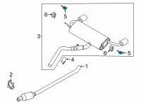 OEM Ford Maverick SUPPORT Diagram - LX6Z-5277-A