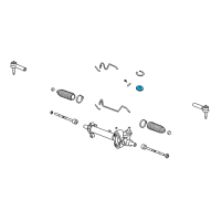 OEM Chevrolet Tahoe Ring-Steering Gear Stub Shaft Seal Retainer Diagram - 15776969