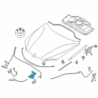 OEM 2015 BMW X6 Lock, Upper Section, Left Diagram - 51-23-2-571-186