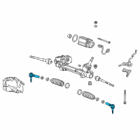 OEM 2014 Chevrolet Malibu Outer Tie Rod Diagram - 13354596