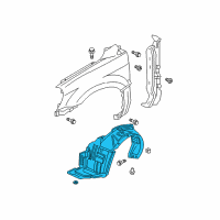 OEM 2003 Honda Pilot Fender, Left Front (Inner) Diagram - 74151-S9V-A00