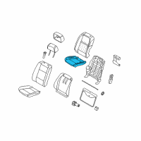 OEM 2009 BMW X6 Seat Upholstery Diagram - 52-10-9-144-814