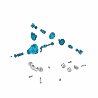 OEM 2005 Toyota Highlander Differential Assembly Diagram - 41110-21071