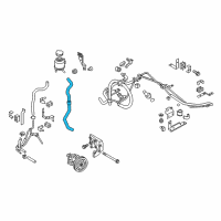 OEM 2014 Infiniti Q70 Power Steering Suction Hose Assembly Diagram - 49717-1MC0A