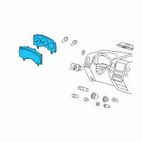 OEM 2008 Lincoln Mark LT Cluster Assembly Diagram - 8L3Z-10849-L