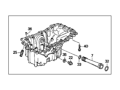 Acura 11200-PY3-000 Pan Assembly, Oil