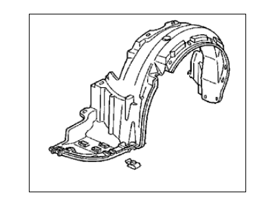 Acura 74151-SW5-010 Fender, Left Front (Inner)