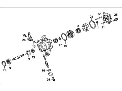 Acura 56110-P5G-003 Pump Sub-Assembly, Power Steering