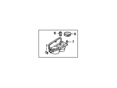 Acura 77230-SZ5-A02ZA Holder Assembly, Cup (Chestnut Brown)
