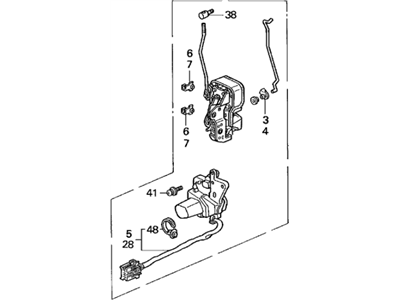 Acura 72150-SW5-A01 Lock Assembly, Left Front Power Door