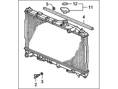 Acura 19010-P1R-902 Radiator (Sak)