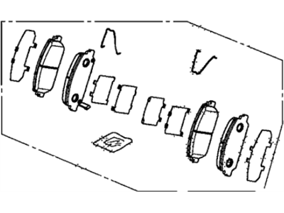 Acura 45022-TY2-A02 Front Pad Set