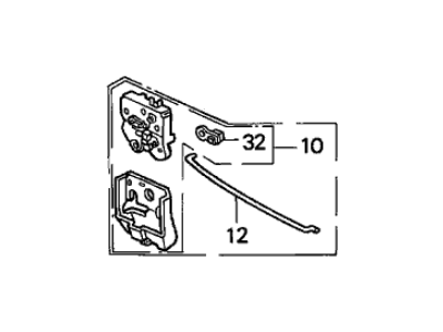 Acura 74850-SK8-003 Lock Assembly, Trunk