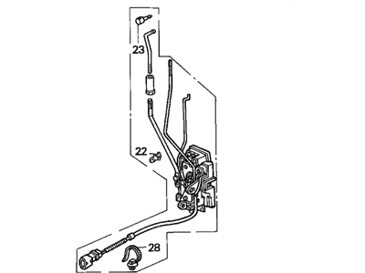 Acura 72150-SK8-A03 Lock Assembly, Left Front Door (Mitsui Kinzoku)