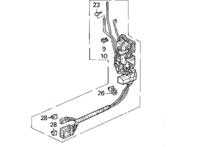 Acura 72150-SP1-A01 Lock Assembly, Left Front Power Door