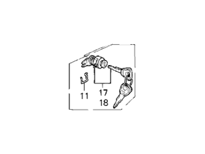 Acura 72180-SP1-A03ZA Handle Assembly, Driver Side (Outer) (Frost White)