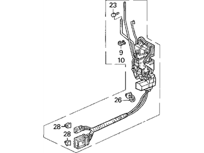 Acura 72110-SP1-A01 Lock Assembly, Right Front Power Door