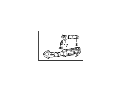 Acura 18210-SL5-A13 Pipe A, Exhaust