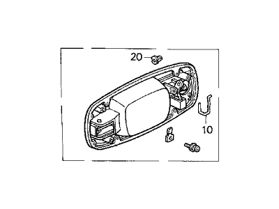 Acura 72140-SL5-A12ZB Handle Assembly, Right Front (Outer) (Granada Black Pearl)