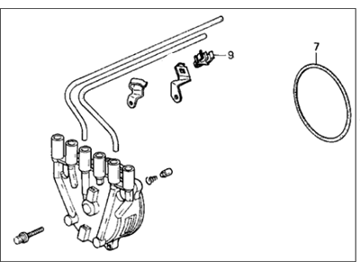 Acura 30102-PV1-A04 Cap Assembly