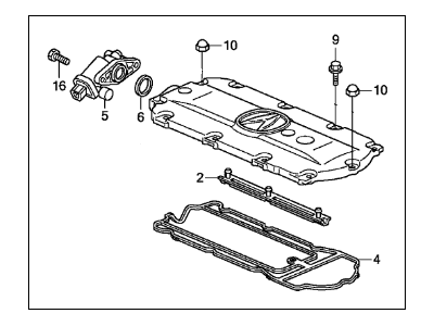 Acura 17140-RK1-A01 Cover, Intake Manifold (Upper)