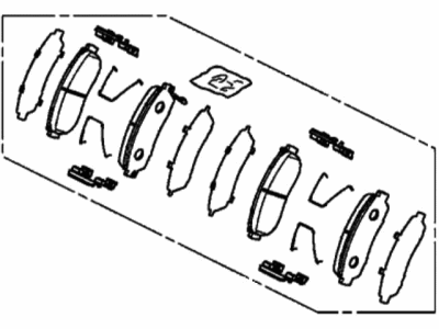 Acura 45022-TGV-A00 Pad Set, Front