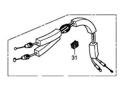 Acura 72134-TGV-A01 Cable Assembly, Right Front