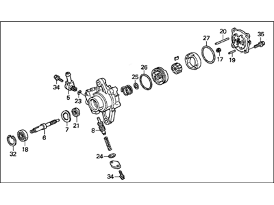 Acura 56110-PY3-030 Pump Sub-Assembly, Power Steering