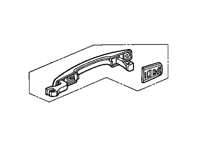 Acura 72148-SP0-A11ZY Handle, Passenger Side (Canterbury Green Metallic)