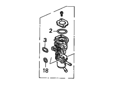 Acura 16500-PY3-A00 Valve Assembly, Fast Idle (Af22A)