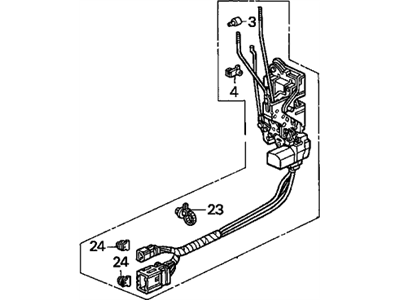 Acura 72150-SP0-A02 Lock Assembly, Left Front Power Door