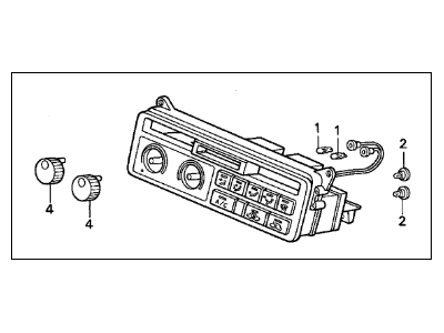 Acura 79500-SP0-A01 Switch Assembly, Heater Control (Alps)