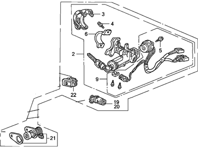 Acura 35250-SK7-A03 Switch Assembly, Combination