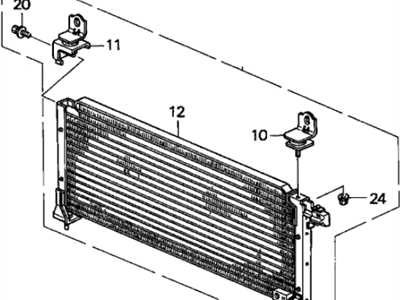 Acura 80100-SK7-020 Condenser Assembly