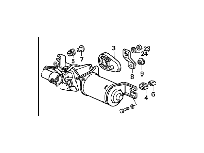 Acura 76505-SK7-A01 Motor, Front Wiper (Ka)