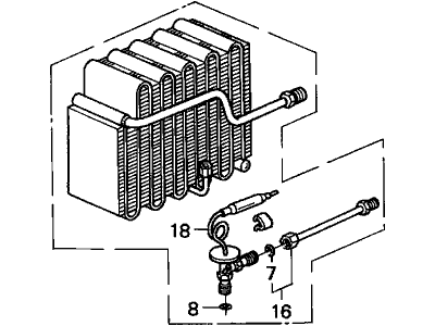 Acura 80210-SK7-A01 Evaporator Sub-Assembly (Sak)