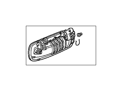 Acura 72140-SK7-A00ZK Handle Assembly, Passenger Side (Outer) (Frost White) (Hondalock)